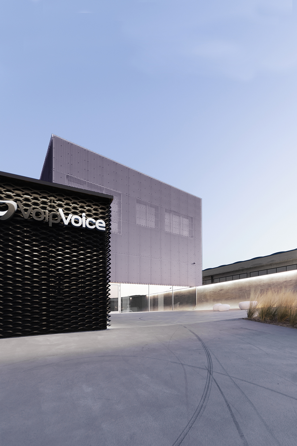 voipvoice headquarters progetto di uffici contemporanei vista esterna ingresso